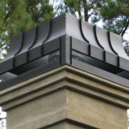 Radius shroud with standing sims