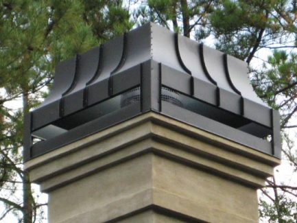 Radius shroud with standing sims